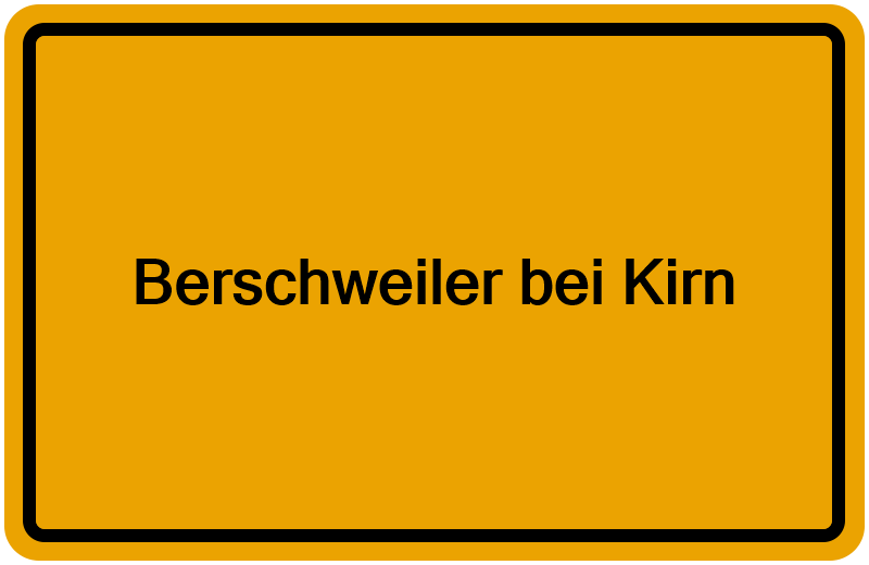 Handelsregisterauszug Berschweiler bei Kirn